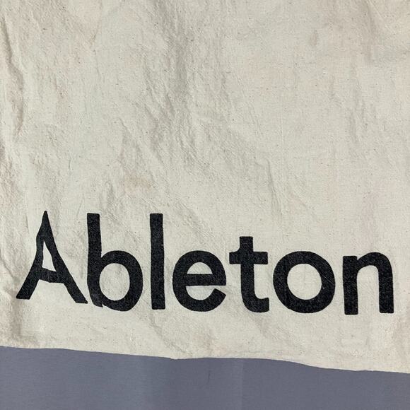 Ableton Logo Tote Bag Beige 12x15 Electronic Music Production - Picture 4 of 14